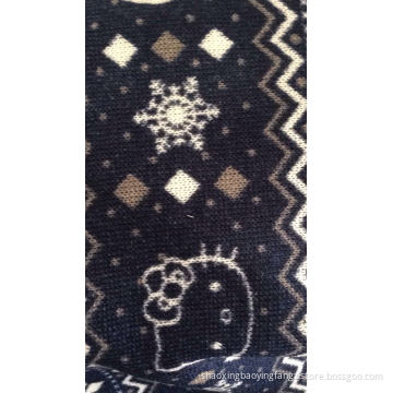 Calico with coarse needle terry fabric
